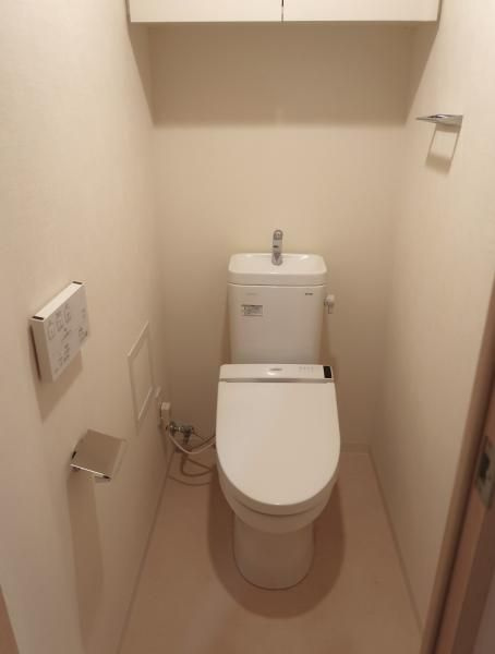テラス都立大学のトイレ|落ち着いた色調のトイレです