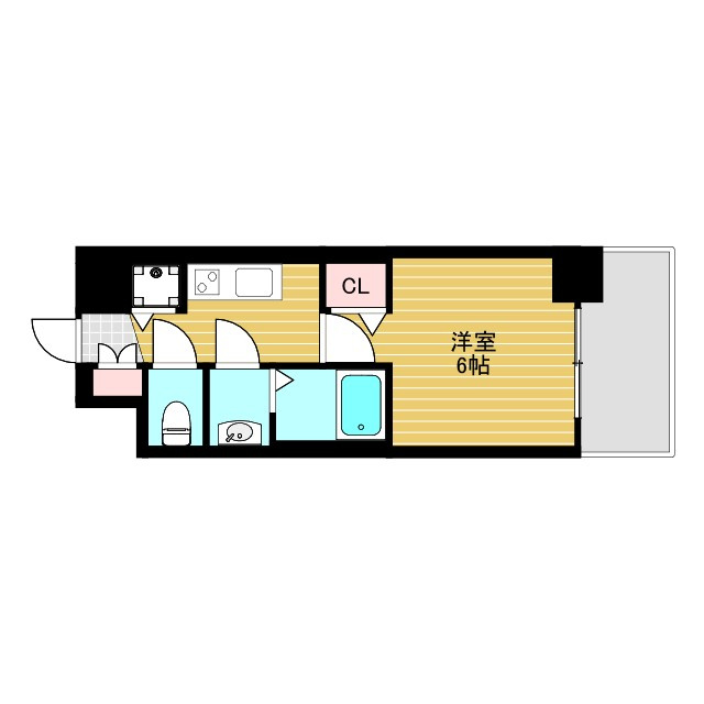 アスヴェル新大阪SOUTHの間取り