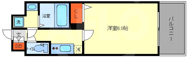 ジュネーゼグラン福島ミラージュの間取り|ジュネーゼグラン福島ミラージュ　間取り