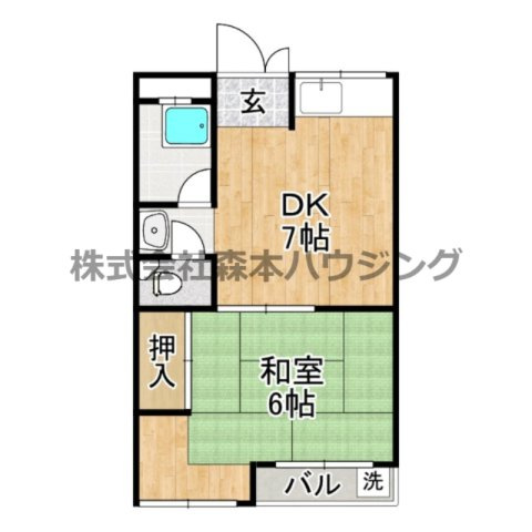 【間取り】 | 　寝屋川コーポラスⅠ