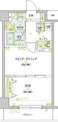 リヴシティ錦糸町弐番館の間取り