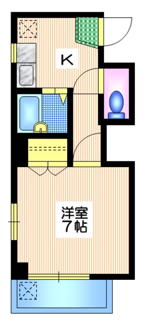 ファミール山室の間取り|★角部屋２面採光★