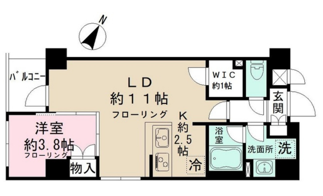 日本橋ROOTSの間取り