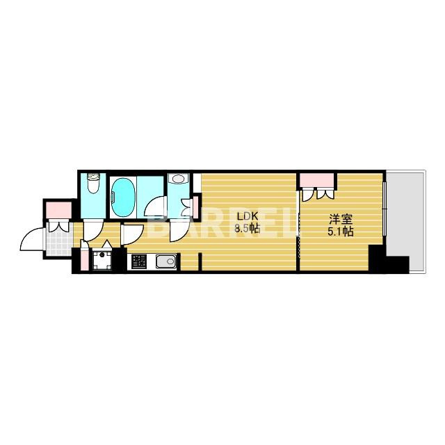シティカレント新大阪の間取り