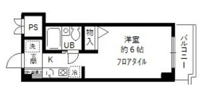 小金井市中町３丁目の賃貸マンションの間取り