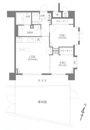 ミオカステーロ目黒都立大の間取り