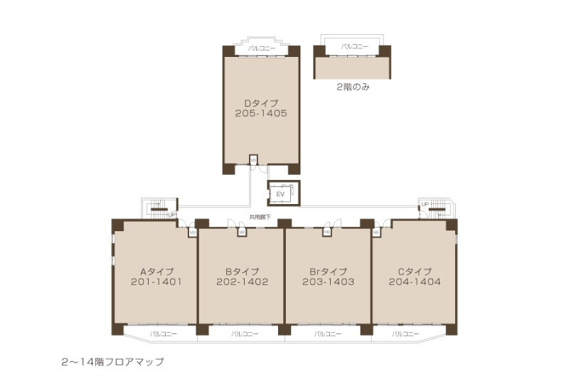 プレジオ北浜の間取り