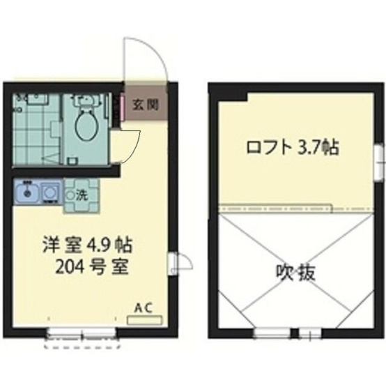 【間取り】 | ＳＰＩＡＮＯ二俣川