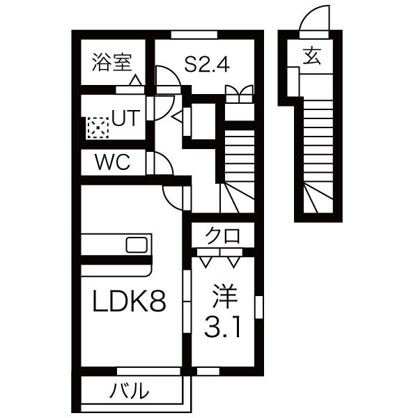エトワール橘の間取り