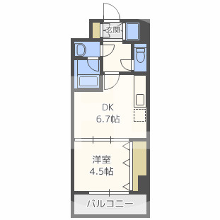 ONE ROOF FLAT FUKUSHIMAの間取り|シャルマンフジ福島　開放感ある間取り