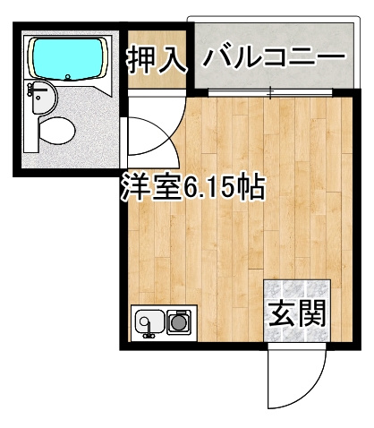 寝屋川市八坂町の賃貸マンションの間取り