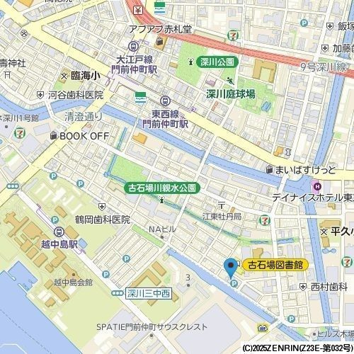 アーデン門前仲町の地図