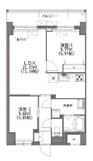 マイコート日野新町の間取り