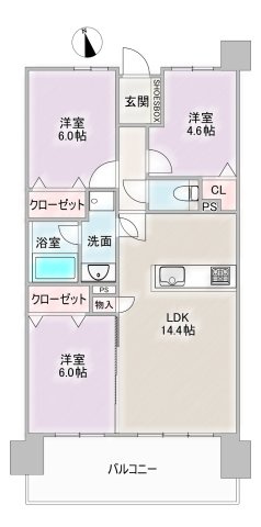 サンマンションアトレ黒沢台の間取り