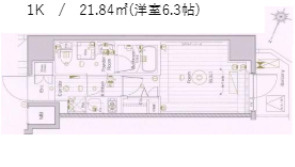 メイクスデザイン品川NORTHの間取り