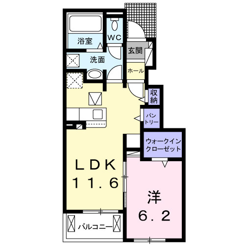 ゼクシー桜ヶ丘B棟の間取り