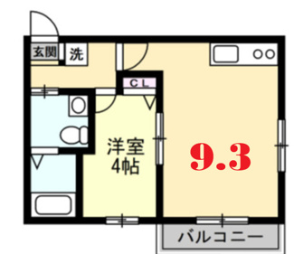 【間取り】 | ベイルーム白根Ⅱ