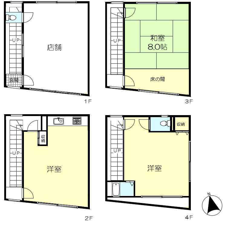 西宮市津門宝津町　中古テラスの間取り|※図面と現況に相違がある場合は現況を優先します。