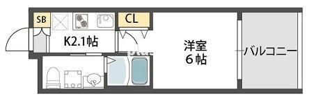 コンチネンタル東小橋の間取り