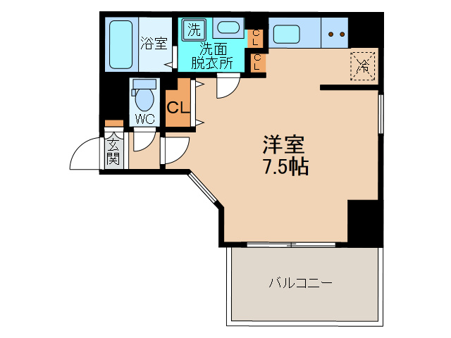 ジュネーゼグラン天満の間取り