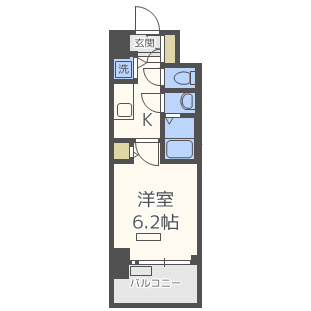 プレサンス玉造駅前ルージュの間取り