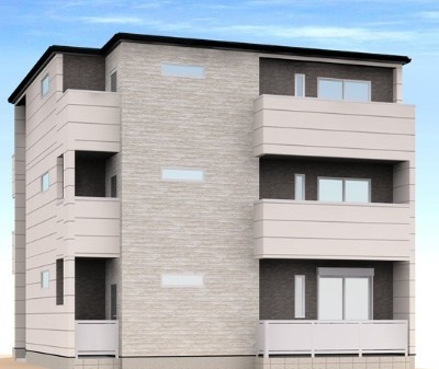KEIAI RESIDENCE 我孫子Ⅲの外観パース