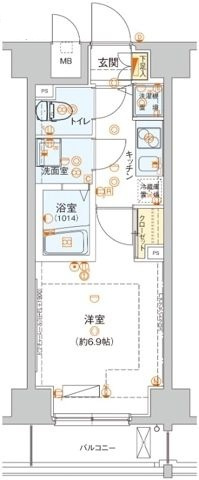 ハーモニーレジデンス池上の間取り|間取りです。