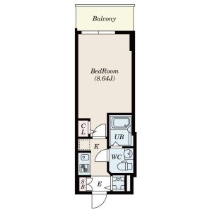 S-RESIDENCE神戸磯上通の間取り