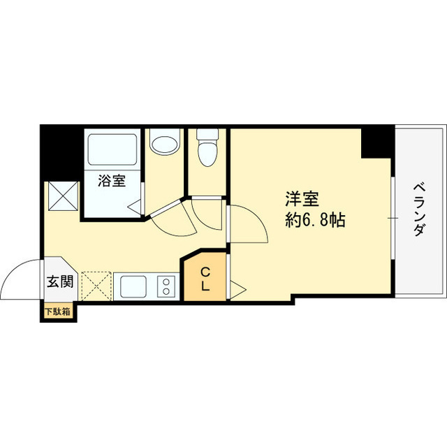 神戸市灘区永手町５丁目の賃貸マンションの間取り