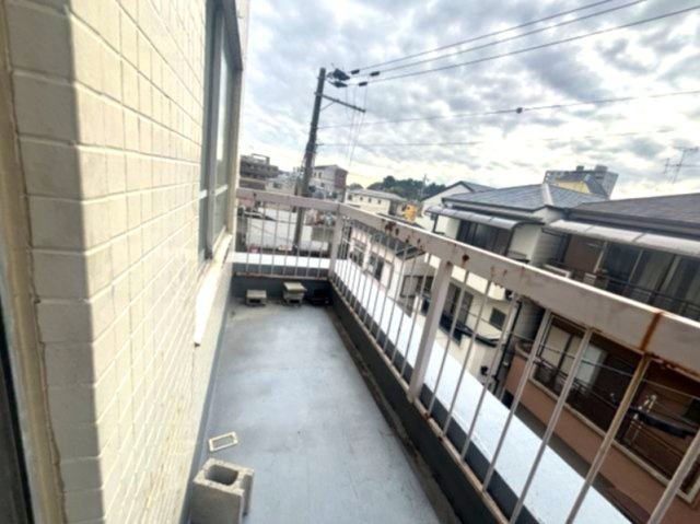 辻川マンションのバルコニー
