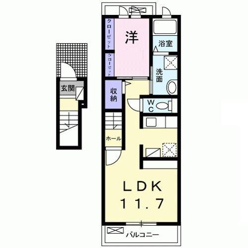 アーバンパレス１号館の間取り|間取りです。