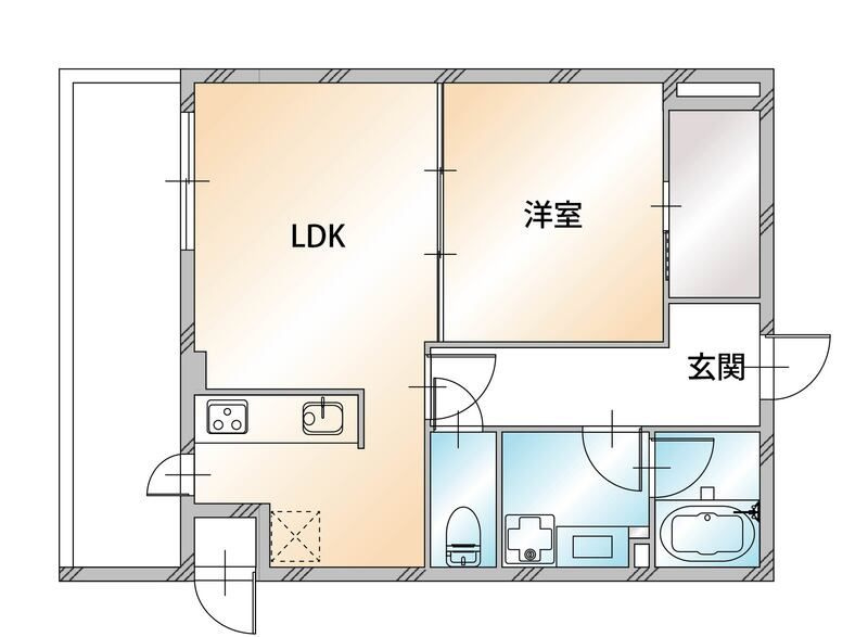 KDXレジデンス溝の口の間取り|間取りです。
