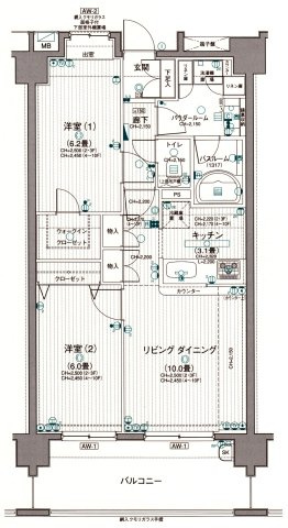 【間取り】 | 日神パレステージ東大和桜が丘