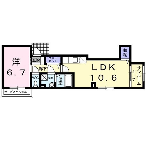 ヴィラコート　上北沢の間取り|間取りです。