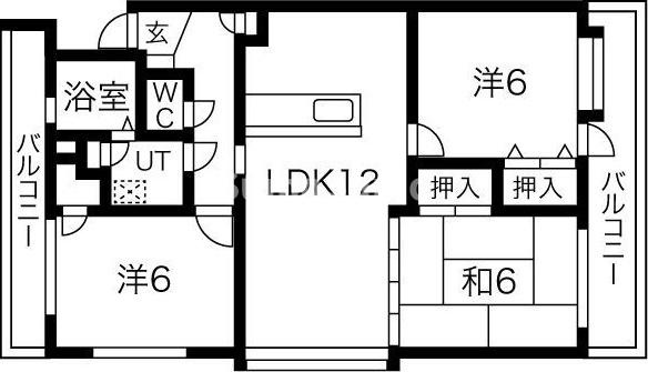 サンセベリア高宮の間取り