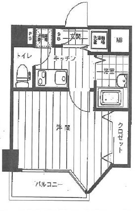 プレール・ドゥーク水天宮Ⅱの間取り|間取りです。