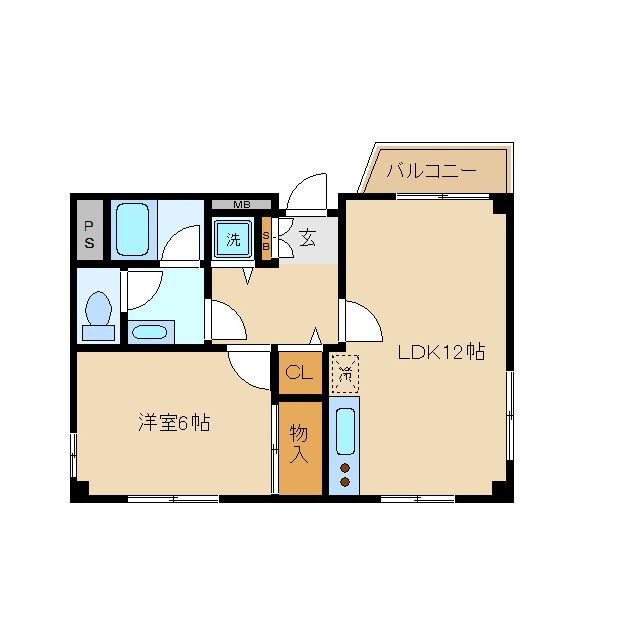 ヒルズ藤の間取り|間取りです。