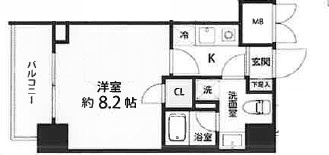 ヴィエルジュ錦糸町太平の間取り|間取りです。