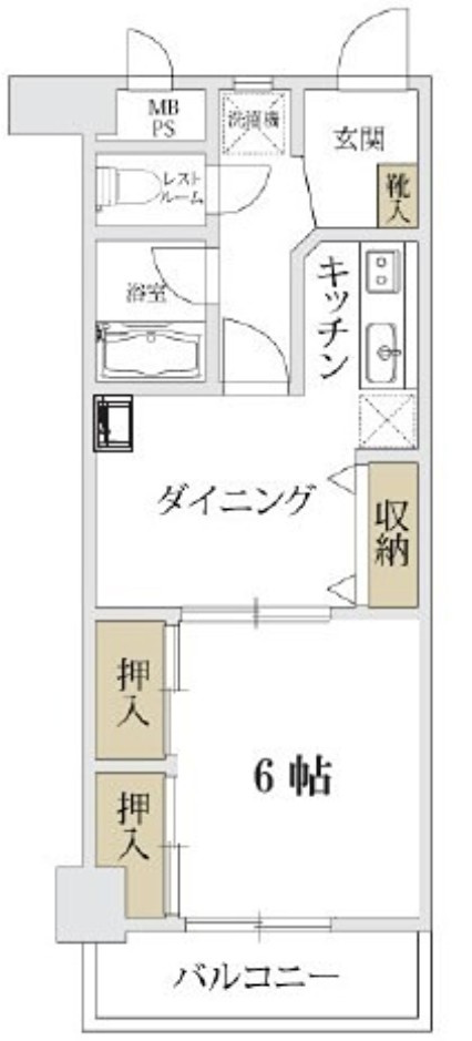 東海文京マンション の間取り|間取りです。