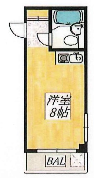 高台コーポの間取り