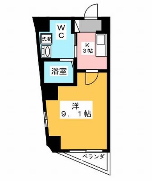 「防音マンション」サウンドフリー中板橋の間取り|9.1帖の防音室になっております。