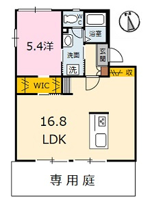 沖村コーポＣ棟の間取り