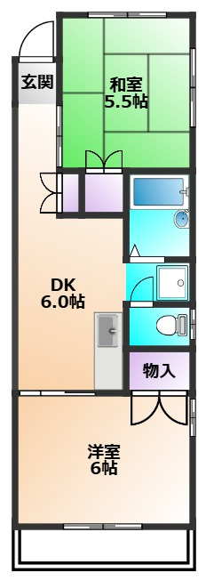 シュマン東村山の間取り