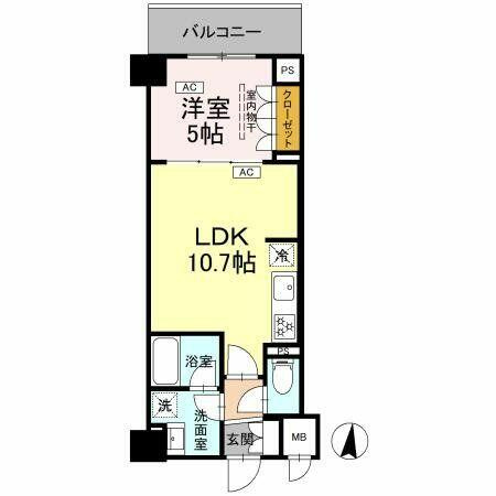 ロイジェント潮見の間取り