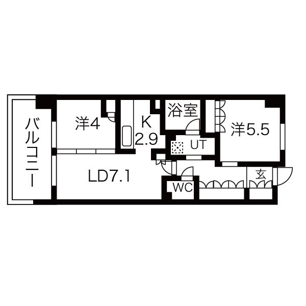アーバンパーク淡路の間取り