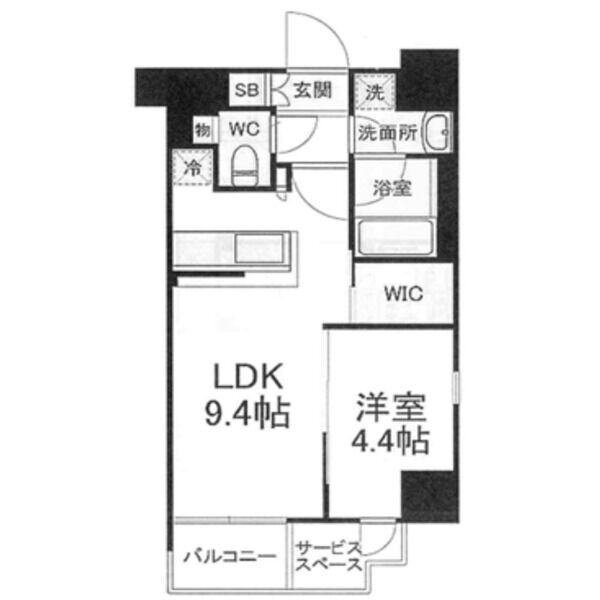 パークリュクス大阪天満の間取り
