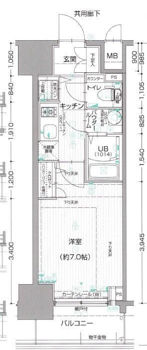 エスリード神戸三宮ラグジェの間取り