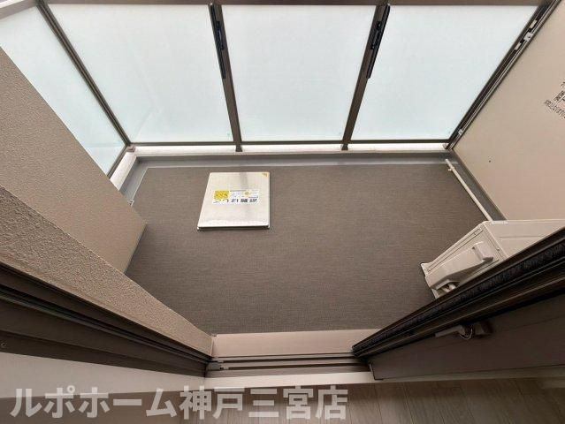 セレニテ神戸駅前アリエのバルコニー