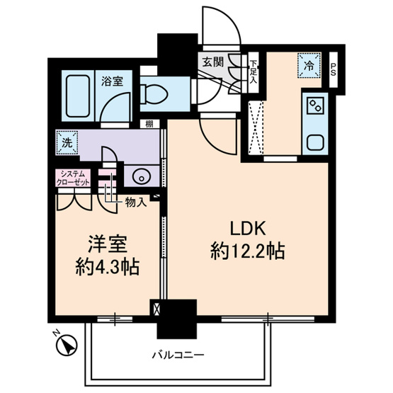 【間取り】 | Ｄ’クラディア　イヴァン初台