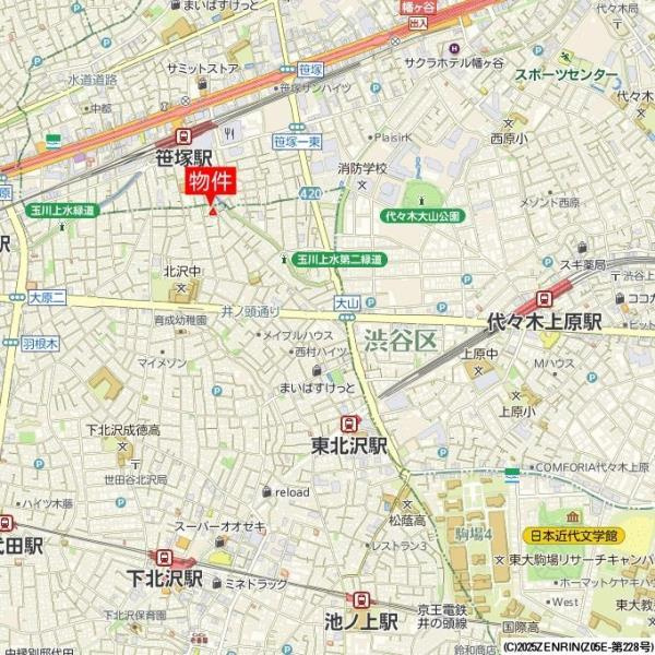ＩＳＭ笹塚の地図